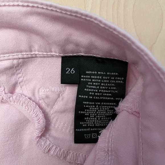 J Brand Cropped Rail Pink Chalk Pants Women's Size 26 - Picture 6 of 11